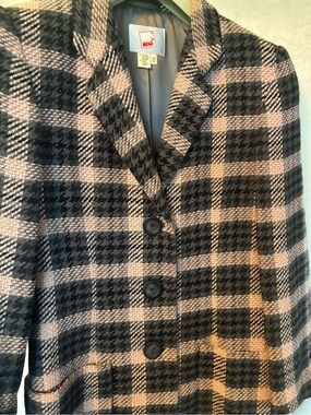 Mondi Wool-Cotton Plaid Blazer